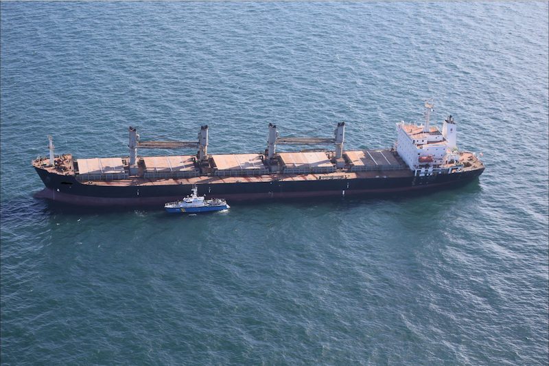 Grounded Bulk Carrier Could Be Stuck for Days Off Sweden