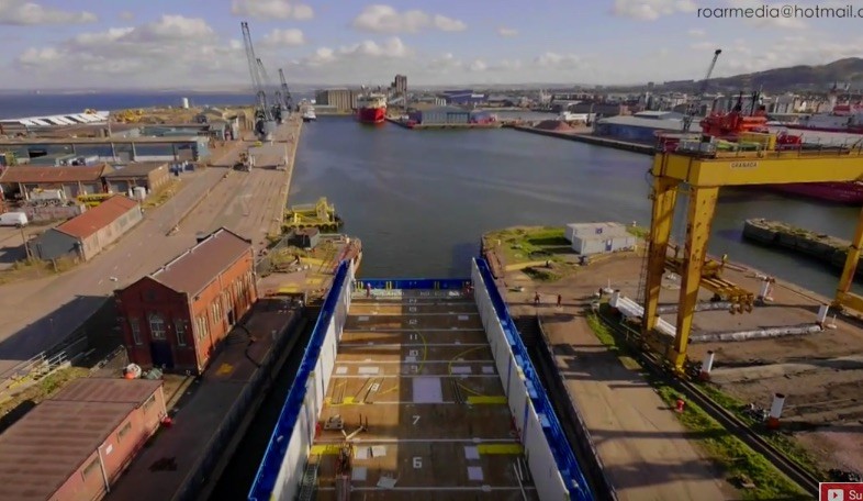 Video: Tight Fit for PSV Leaving Dry Dock