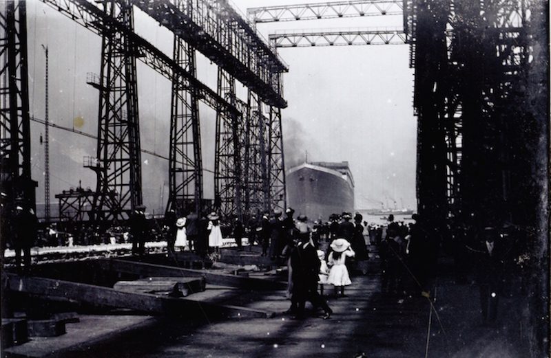 Ship Photos of the Day – Five Previously Unseen Photos of the Titanic’s Launch in Belfast