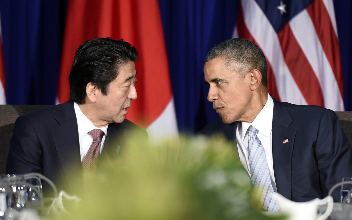 Shinzo Abe and Barack Obama