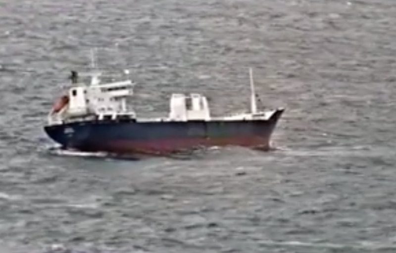 Adrift Cargo Ship Now Under Tow Off Scotland