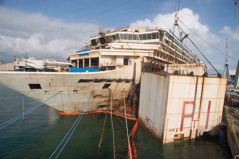 A Current Look At and Inside the Dismantled Costa Concordia