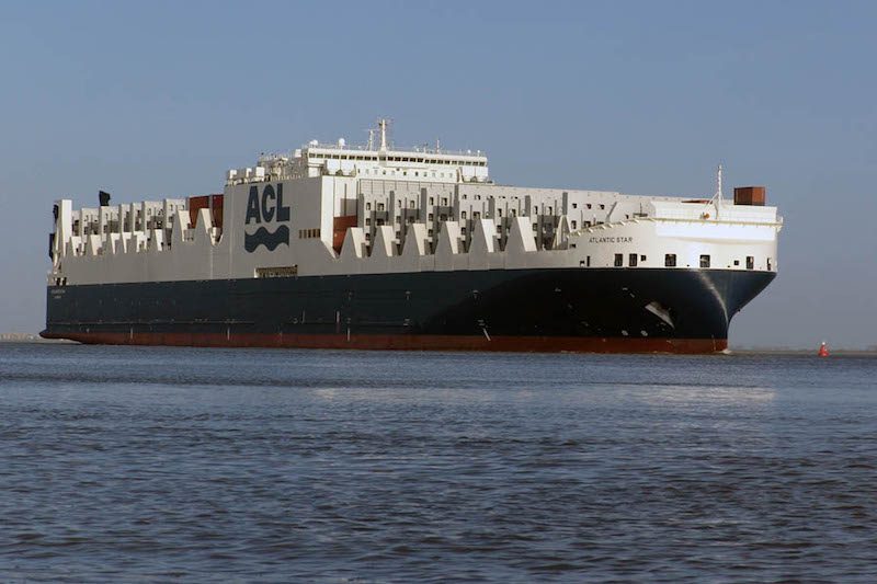 ACL’s Atlantic Star, World’s Biggest Roll-On/Roll-Off Containership