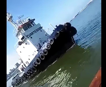 WATCH: Tug Smashes Passenger Vessel in Argentina