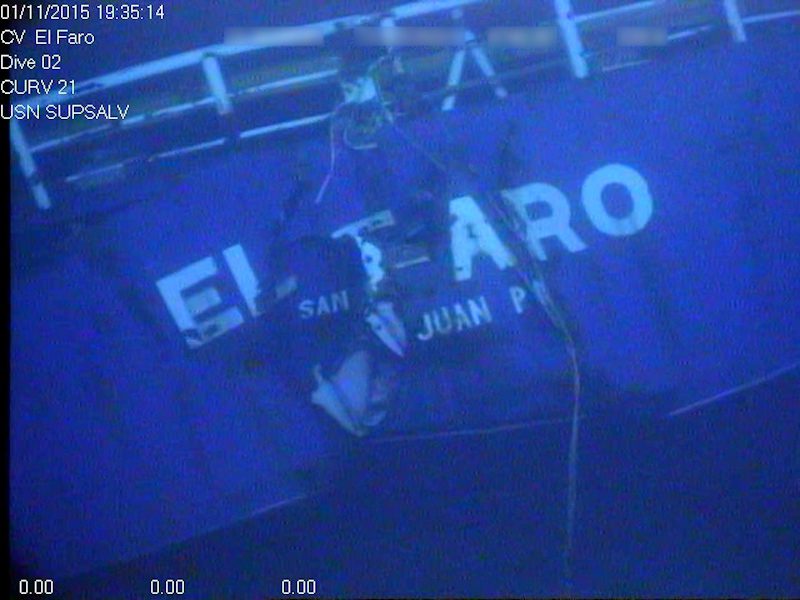 First Photos and Video of El Faro Wreckage Released by NTSB