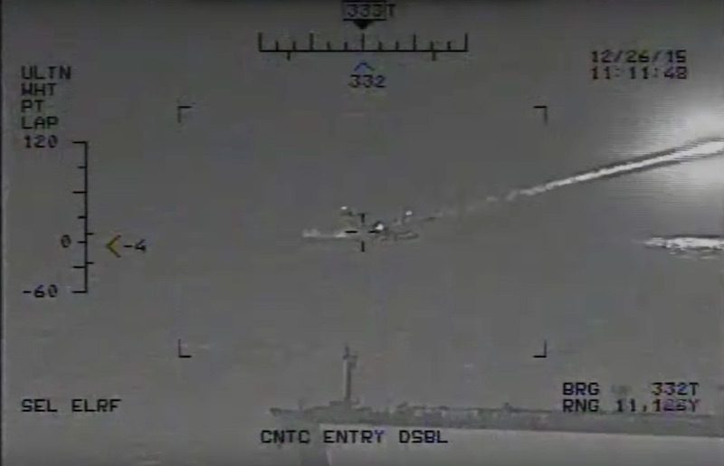 U.S. Navy Says Video Shows Iranian Navy Firing Rockets Near Warships in Strait of Hormuz