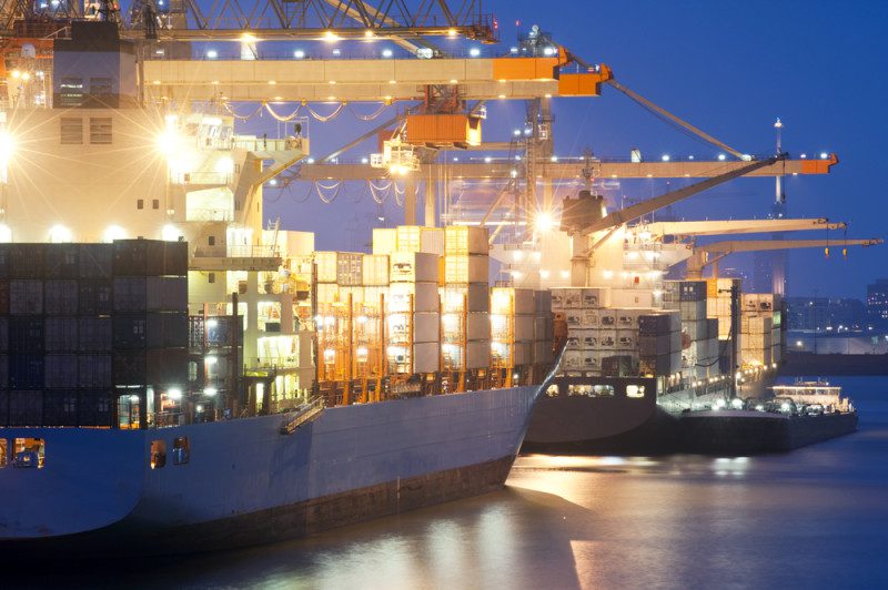Ships at Rotterdam port. Photo credit: Shutterstock/Corepics VOF