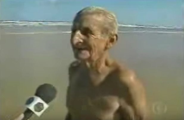 Classic Video: Legendary Pilot Used to Dive Off Ships, Swim Back to Shore