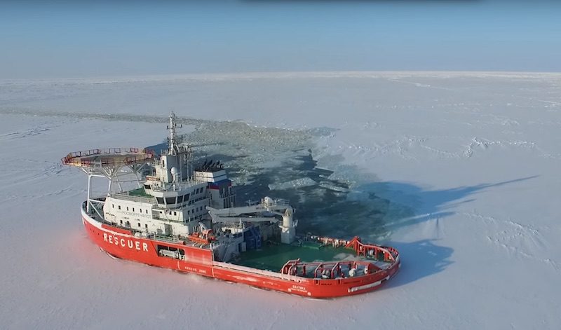 Video: World’s First ‘Oblique’ Icebreaker Breaks Ice Sideways