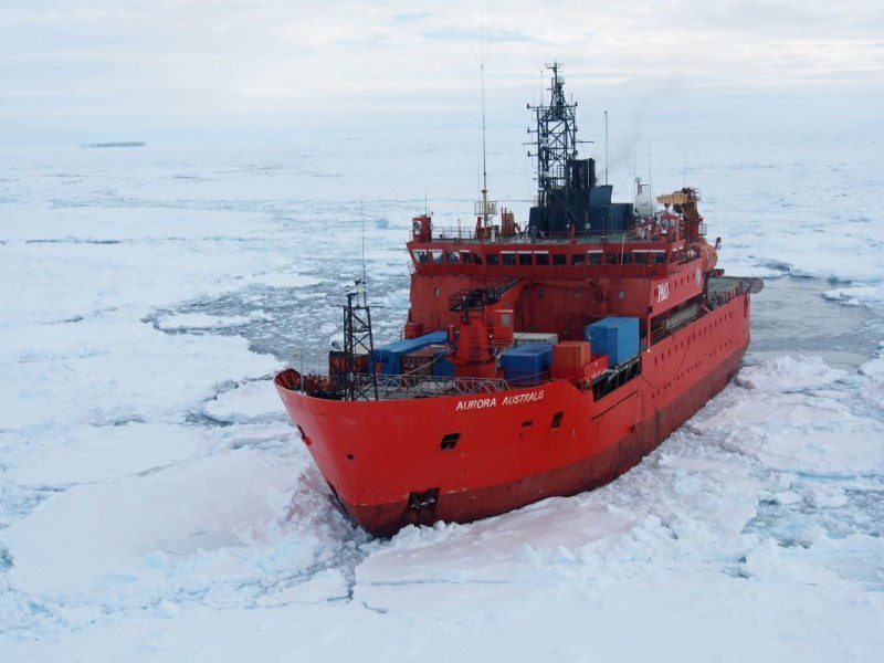 The Aurora Australis icebreaker. File photo: Australia's Antarctic Division/Wendy Pyper