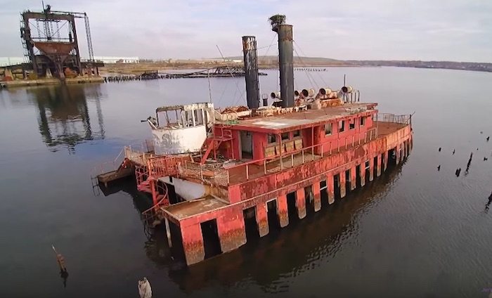 Amazing Drone Video of Once Forgotten Arthur Kill Ship Graveyard