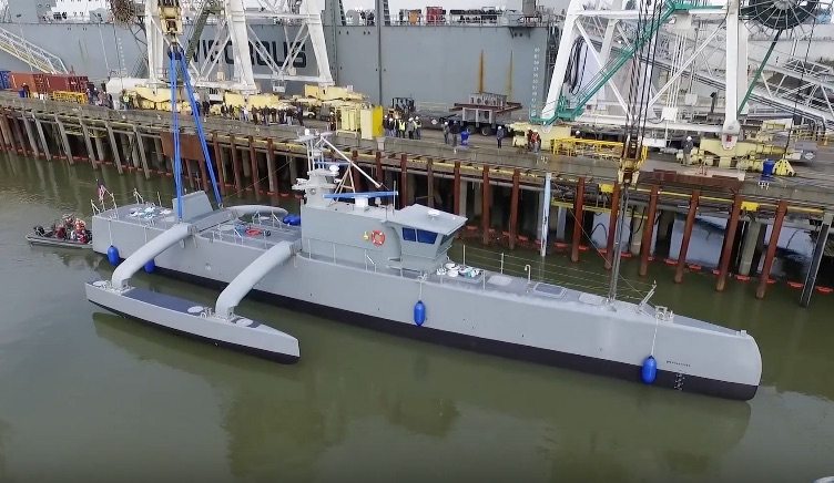 The 132-foot-long (40-meter-long) unmanned and unarmed prototype, dubbed Sea Hunter, is the naval equivalent of Google's self-driving car, designed to cruise on the ocean's surface for two or three months at a time - without a crew or anyone controlling it remotely.