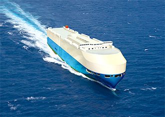MOL Unveils Energy-Saving Rounded Bow for its Next-Generation Car Carriers