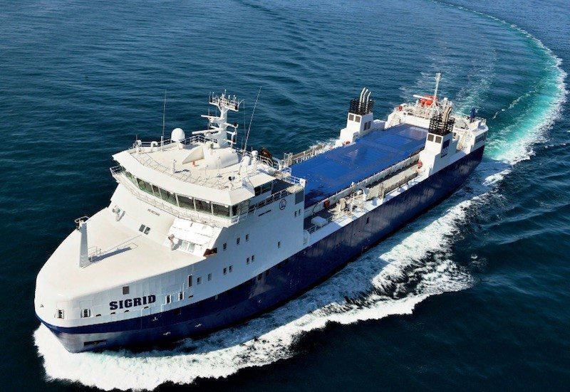 The MV Sigrid is designed to