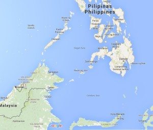 Peta wilayah laut antara Indonesia, Filipina dan Malaysia