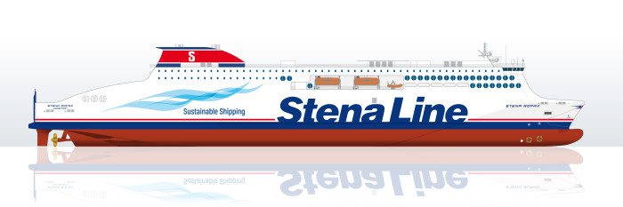 An illustration of the new "gas ready" ferries. Image: Stena Line