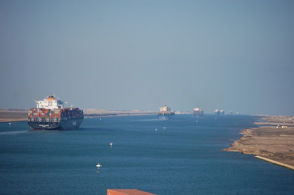 Another Ship Grounded in Suez Canal