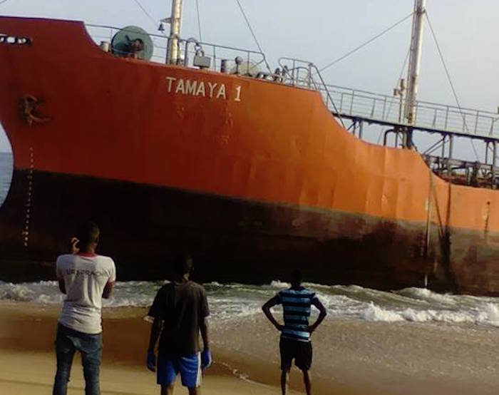 Abandoned Tanker Mysteriously Washes Ashore in Liberia