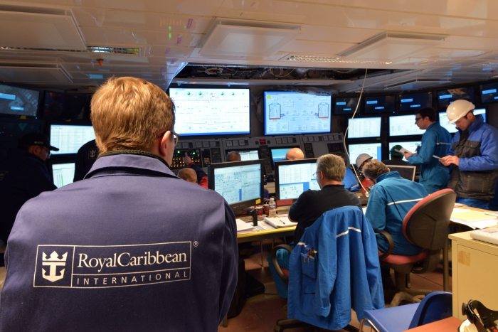 Harmony of the Seas' control room. Credit: Royal Caribbean