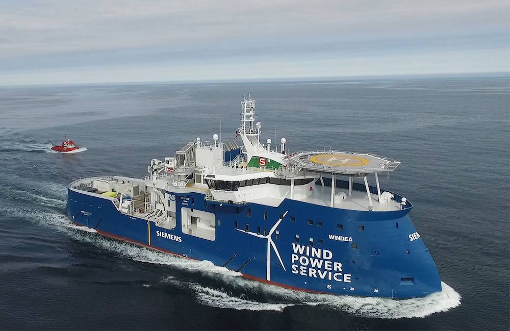 Ship Photos of the Day – Ulstein Delivers First X-Stern Wind Farm Service Vessel