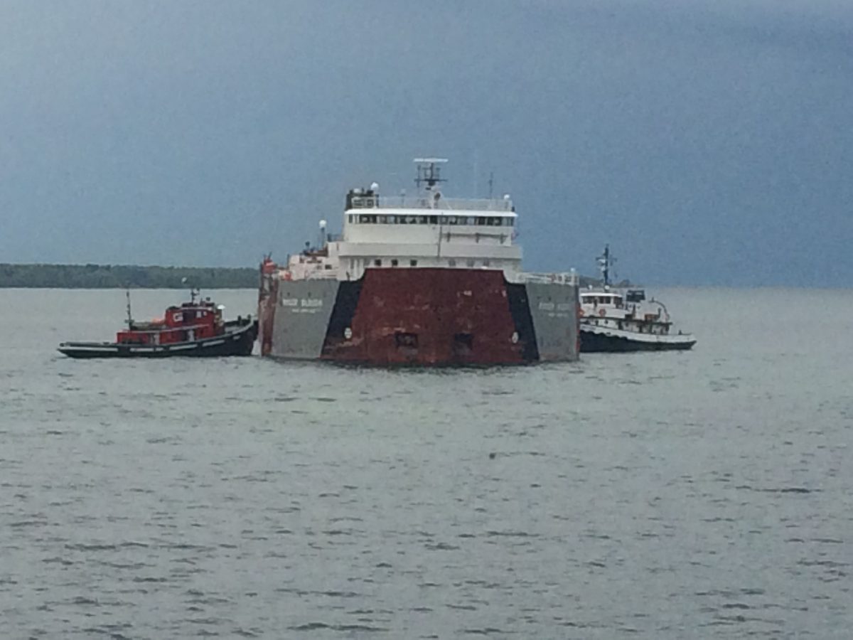 MV Roger Blough Refloated in Lake Superior