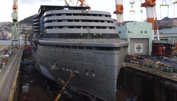 Watch: Cruise Ship AIDAPrima Construction Time-Lapse