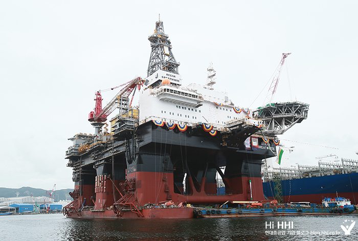 Hyundai Heavy Delivers World’s Largest Semi-Submersible Drilling Rig