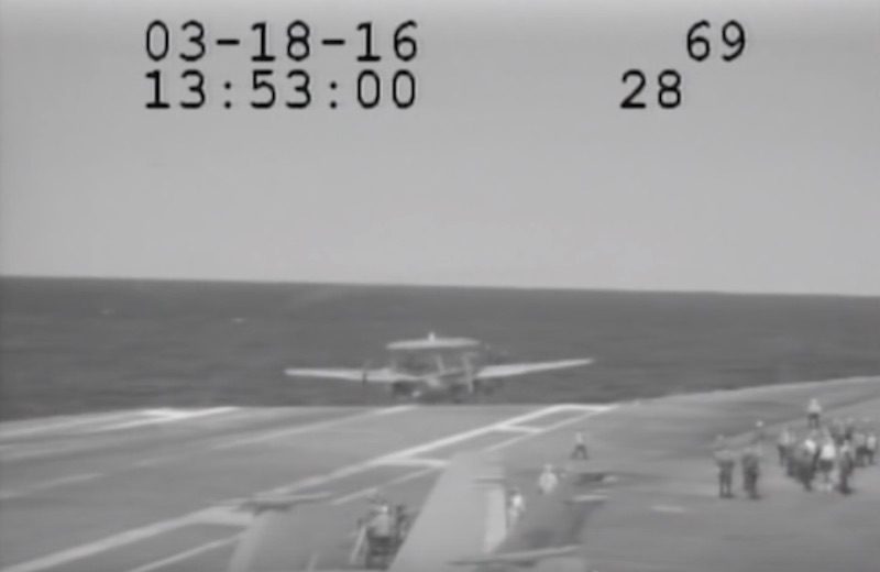 WATCH: Aircraft Nearly Crashes Into Sea During Landing Aboard USS Eisenhower