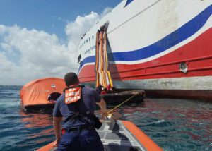 Caribbean Fantasy ferry USCG Rescue Boat
