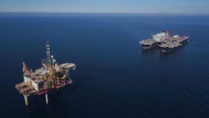 Allseas Pioneering Spirit Approaches Platform For First Oil Rig Decommissioning Job