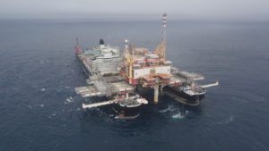 Allseas Pioneering Spirit First Oil Rig Decommissioning Job