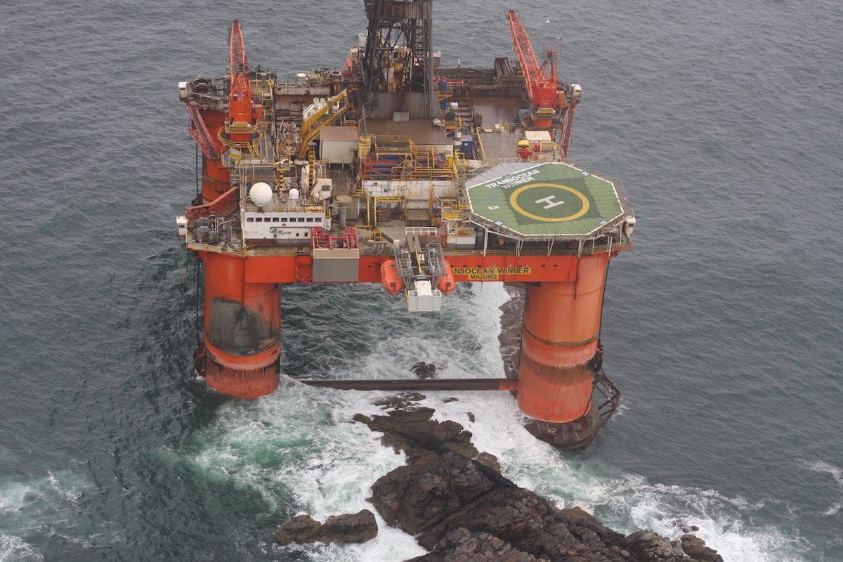 No Pollution Detected from Grounded Rig in Scotland -Coastguard