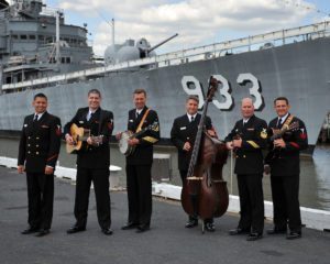 U.S Navy Sideboys Vocal Group at USS Barry, Navy Ship DD-933