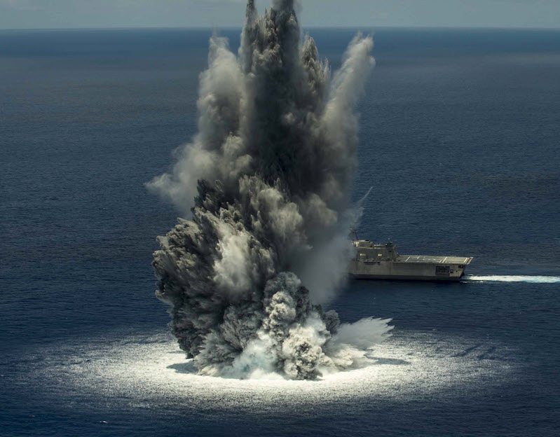 WATCH: USS Jackson Survives 10,000-Pound Explosive Shock Test (But it was Close)
