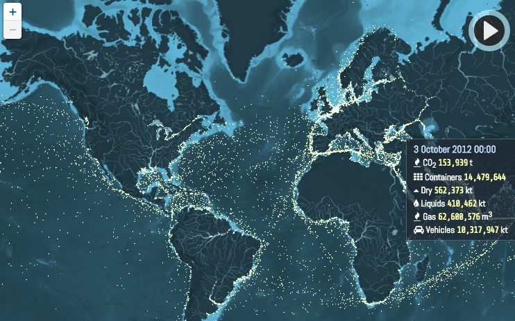 This Map Perfectly Illustrates The Importance of Shipping In Today’s World