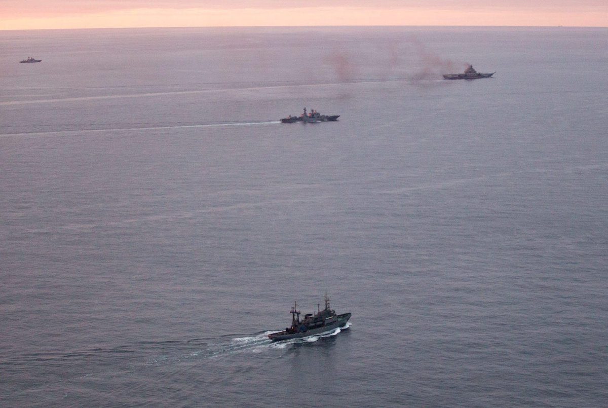 Britain Watches as Russian Warships Sail Past Coast for Mediterranean
