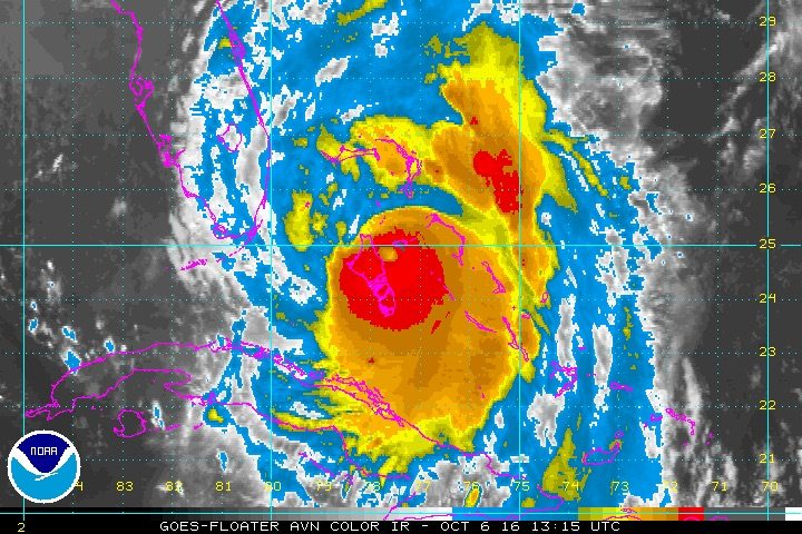 Hurricane Matthew Strengthening as it Approaches Florida