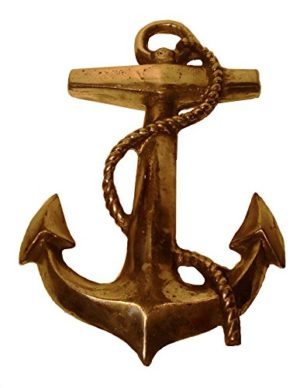 Vintage Brass Fouled Anchor