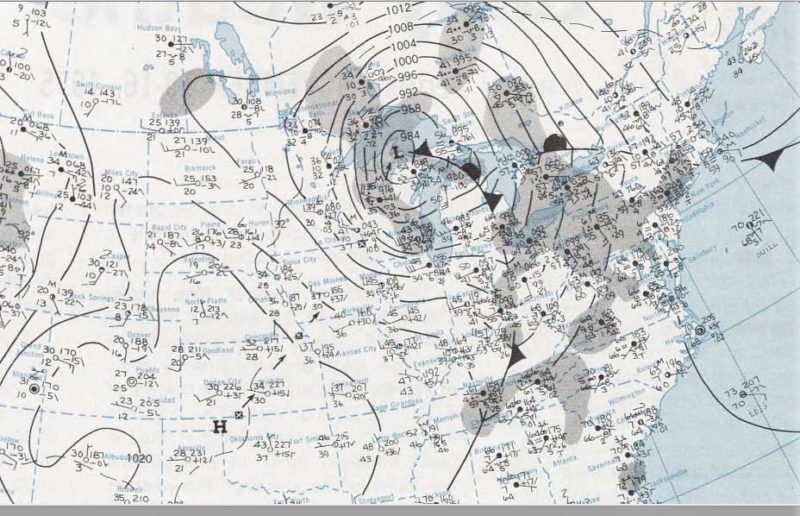 November 10, 1975 NOAA Surface Analysis