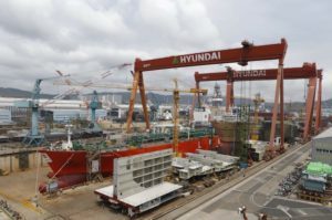 Shipyard of Hyundai Heavy Industries
