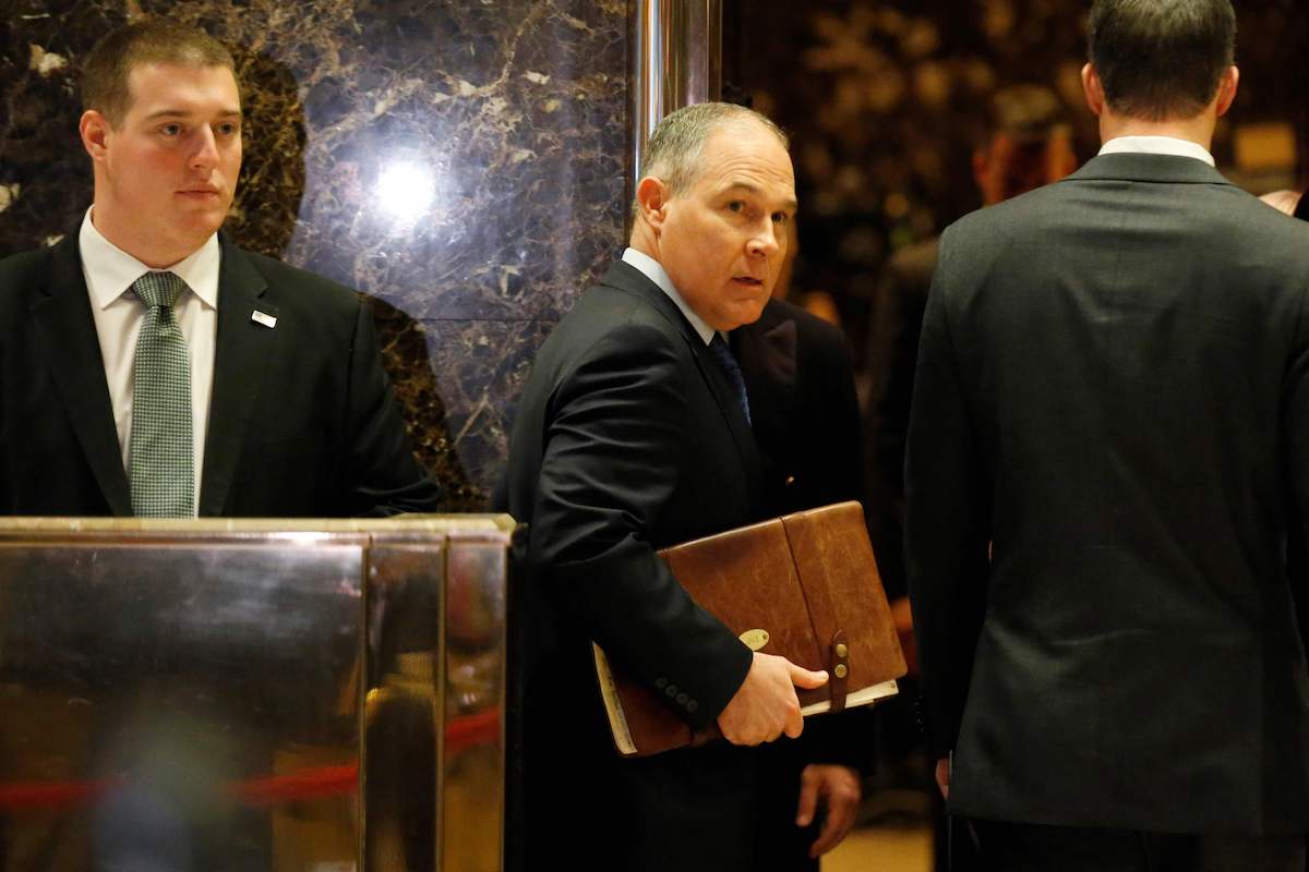 Trump Taps Oil Industry Ally and Climate Change Skeptic Scott Pruitt to Head EPA