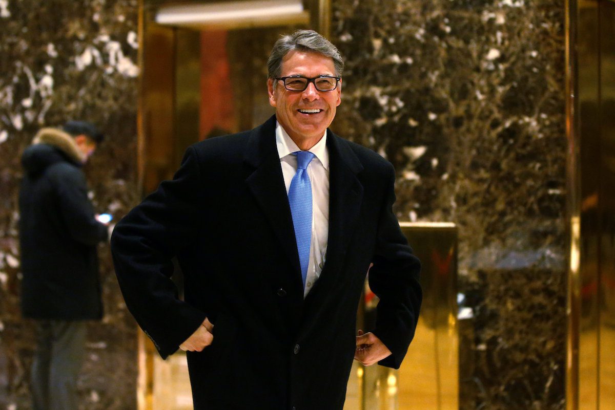 Trump Picks Rick Perry for Energy Secretary Position