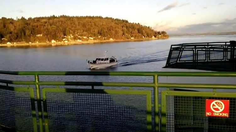 Caught On Camera – Boater Crashes Into Washington State Ferry