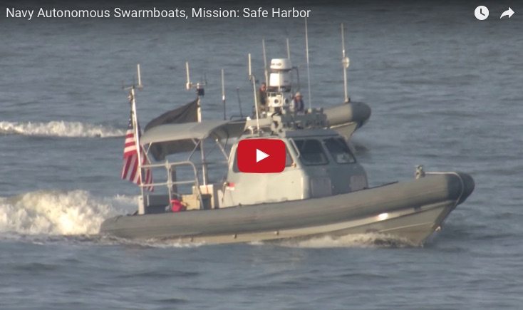U.S. Navy Shows Off Unmanned Autonomous ‘Swarm Boats’