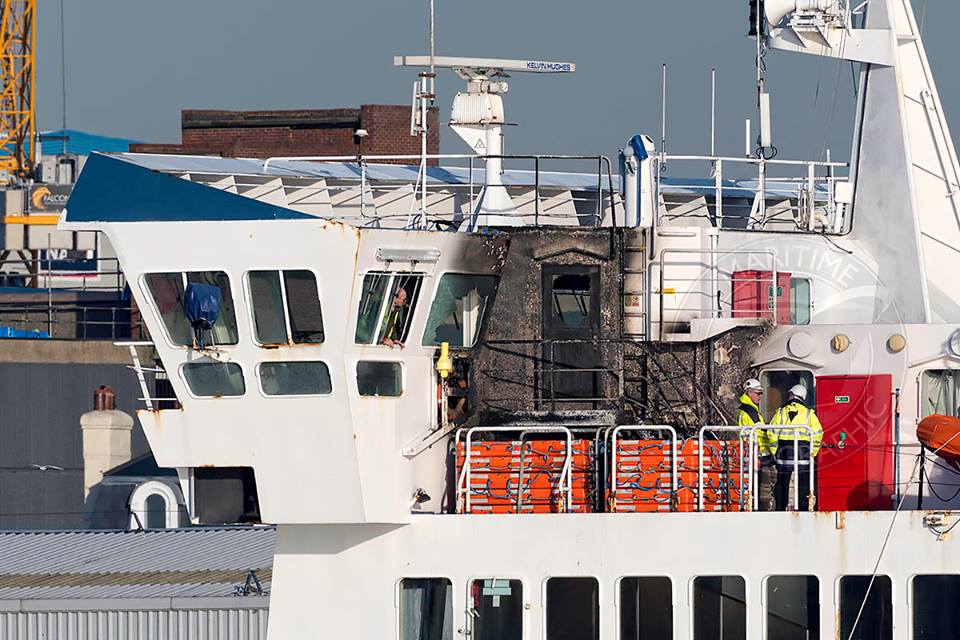Ferry Evacuated After Fire in the Solent