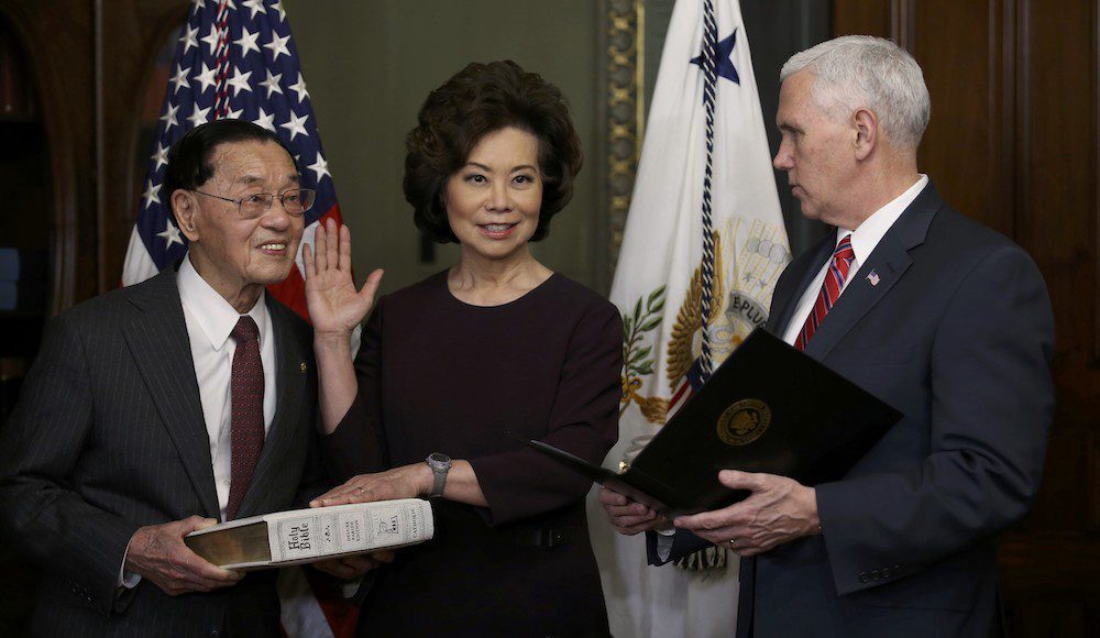 U.S. DOJ Declined to Investigate Trump Transporation Secretary Chao After Criminal Referral Alleging Misuse of Office