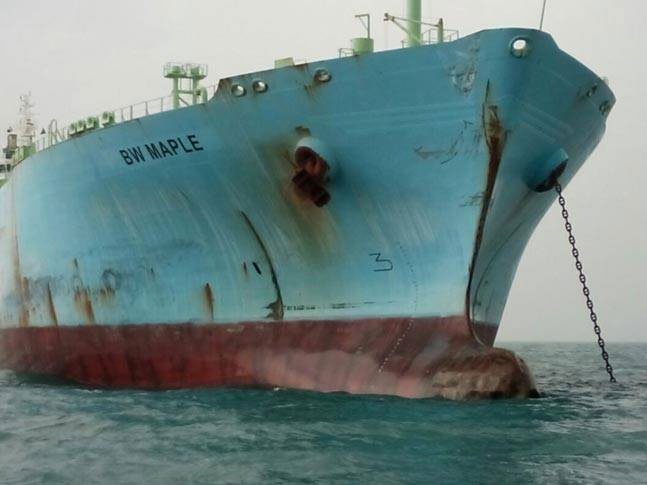 LPG Tanker ‘BW Maple’ Involved in Collision Off India