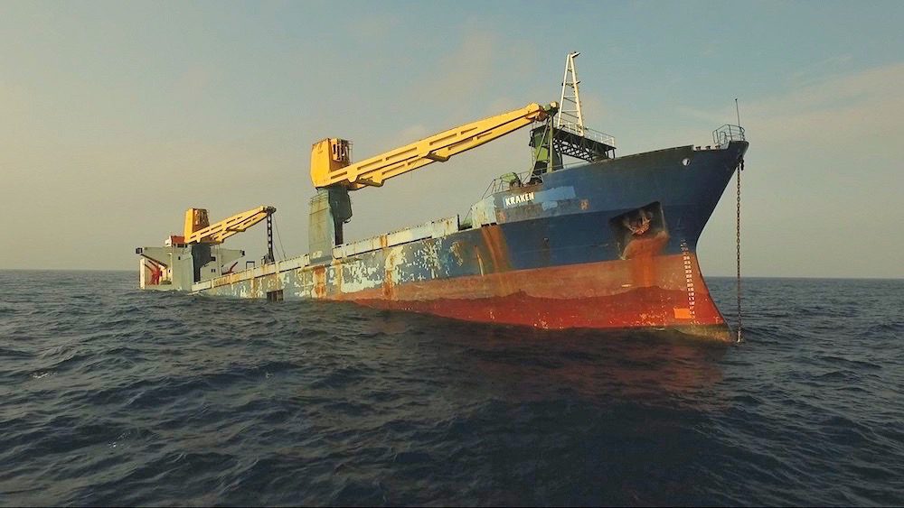 cargo ship kraken scuttled