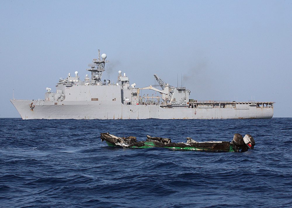 Navy Warship and Gulf of Aden Pirates