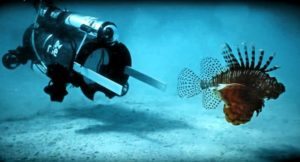 Robots in Service of the Environment (RSE) image of an unmanned undersea robot